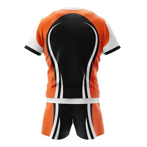 Uniforme de rugby personnalisé de qualité supérieure, logo d'équipe, respirant, design de maillot de football américain, durable, manches courtes, unisexe - Product Image 2