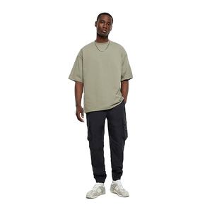 T-shirt simple à manches courtes, longueur standard, couleur personnalisée, design respirant, séchage rapide, vêtement d'été tendance, léger, polyester/coton - Product Image 4