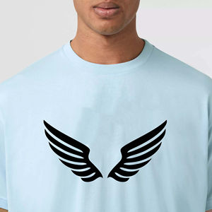 T-shirt professionnel à manches courtes, impression de logo personnalisée, 100% coton, poids lourd, uni, vierge, pour enfants, bébés, filles et garçons - Product Image 3