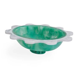 Bol de service en résine époxy de style européen, moderne, luxueux, poli, durable, écologique, personnalisé pour les mariages et les fêtes - Product Image 6