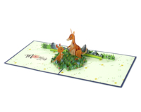 Tarjetas de felicitación 3D para el Día de la Madre con una colección de arte en papel con diseños emergentes