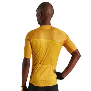 Maillot de ciclismo rojo para hombre, manga corta, diseño de malla transpirable, cremallera frontal completa, ropa deportiva, logotipo personalizado, maillots de ciclismo para hombre - Product Image 6