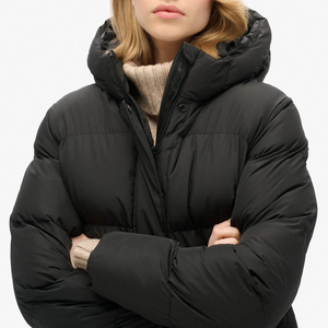 Veste matelassée pour femme taille adulte, veste d'hiver chaude matelassée à capuche, veste légère en duvet - Product Image 3