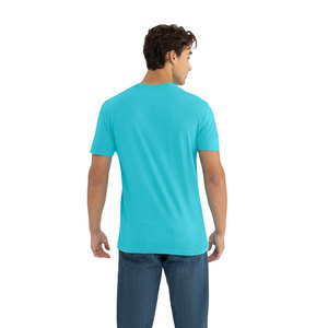 Camiseta Roja Unisex Next Level 3600 con Logotipo Personalizado en Azul Tahiti, Ideal para Serigrafía, Pedidos al por Mayor, Camisetas Personalizables - Product Image 2