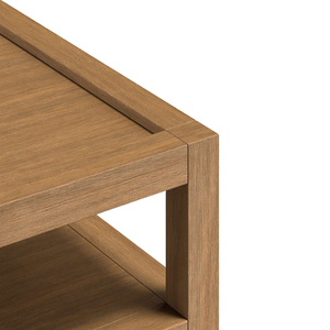 Mesa de Centro Moderna de Estilo Mid-Century, Cuadrada, de Madera de Teca, con Cajón de Almacenamiento, Minimalista, para Sala de Estar, Mueble de Hotel - Product Image 5