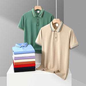Camisetas Polo Casuales para Hombre, Producto en Venta, Nuevo Diseño, Logotipo Personalizado, Color Sólido, Transpirables - Product Image 2