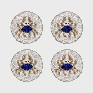 Handmade Strawberry <b>Beaded</b> <b>Coaster</b> Round Modern Durable Embroidered Fruit Design Cute Table Decor KANT K PRIVATE LIMITED - Product Image 2