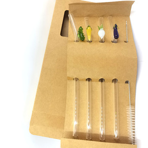 Handmade Eco-friendly Reusable <b>Clear</b> Bent Glass Straw for Bar Accessories Coffee Shops Hotels & Daily Use - Product Image 6