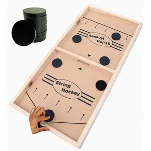 Juego de mesa de madera con tirachinas para niños, juguete de Hockey con dedos más rápidos, promoción de alta calidad, barato