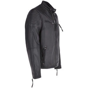 Veste en cuir pour homme sur mesure, cuir véritable, vêtements de moto, style motard, matériau de qualité supérieure, construction durable, texture douce - Product Image 3