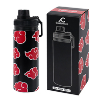 Bouteille isotherme en acier inoxydable à double paroi avec logo personnalisé, 1000 ml, avec couvercle anti-fuite