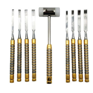 Set di 9 Scalpelli Dentali e Martello per Taglio Osseo Jamso Industries, Certificato CE, Standard ISO13485 - Product Image 5