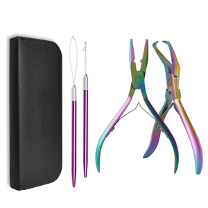 High Quality Hair Extension & Beading Tool Kit <b>Plier</b> <b>Set</b> Complete All in One Hair Extension Tools Kit Stainless Steel - Product Image 1