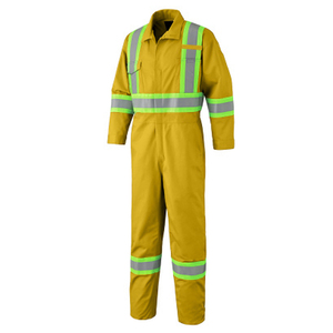 Wholesale New Hi Vis Uniform 2025 High Quality Outdoor Custom Work Wear ANSI Class 2 Waterproof <b>Overalls</b> Coveralls Custom Logo - Product Image 2