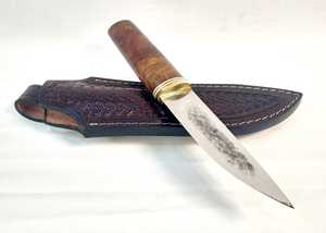 Couteau Yakut |   Couteaux Yakutian |   Acier au carbone |   Fait à la main |   Manche en bois |   Prêt à être expédié - Product Image 4
