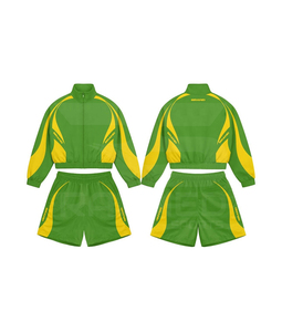 Unisex Tracksuit 2 Piece Zipper Jacket <b>Shorts</b> Set Full Sleeve Stand Collar Color Blocking Sporty Style Spring Adult Lightweight - Product Image 4
