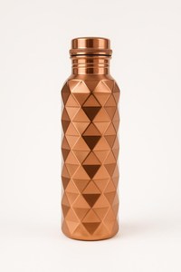 Botella de Agua de Cobre de Alta Calidad, India Pure, 1000 ml, Ecológica, para Gimnasio, Yoga, Oficina, Escuela, Entrenamiento, Estilo Americano Grabado - Product Image 2