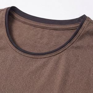 Camisetas de cuello redondo elegantes y de calidad para mujer, de manga corta, a la venta, personalizadas, lisas, de poliéster, ropa de moda. - Product Image 4