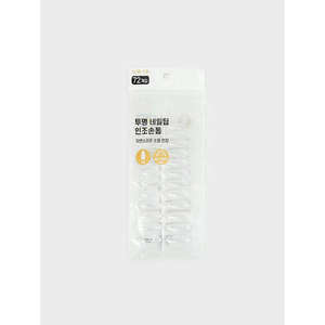 72 puntas de uñas transparentes para ataúd, forma de uñas de alta calidad para uñas elegantes - Product Image 1