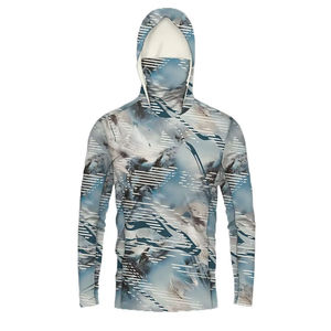 Camisa de Pesca con Capucha y Manga Larga para Hombre, Impresión por Sublimación, Secado Rápido, UPF 50, Ropa de Exterior, 100% Poliéster, Sudadera - Product Image 1