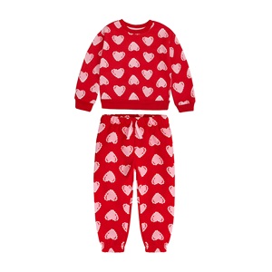 Ensemble de survêtement en molleton biologique personnalisé avec haut et pantalon 2 pièces pour bébé, en coton biologique - Product Image 1