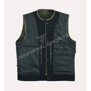 Gilet de moto d'hiver décontracté et respirant pour homme en cuir véritable de qualité supérieure, design antique, vêtement d'extérieur pour motard - Product Image 2