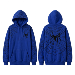 Sweat à capuche SPIDER WEB de haute qualité, très cool et chic, pour un usage décontracté et en plein air - Product Image 3