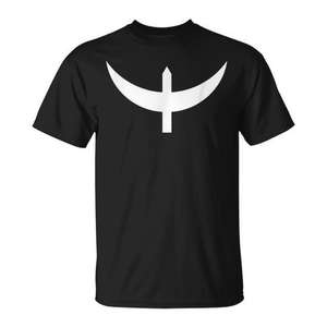 Camiseta turca Ertugrul Gazi Osman Bey, diseño de bandera del imperio otomano Kayi, ropa informal negra para hombre - Product Image 1