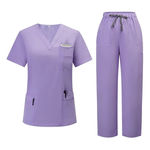 Custom LOGO Comfortable Beauty Salon Medical <b>Scrubs</b> Uniforms Women <b>Scrub</b> Sets Stretch Fabric Hospital Nurse Work Uniform - Product Image 6