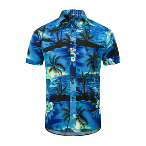 High Performance Sublimation Beach <b>Shirt</b> Custom Tropical Print Vacation <b>Shirt</b> Manufacturer Supply - Product Image 2
