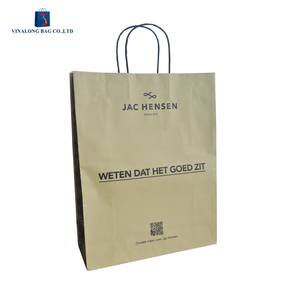 Sacs en papier personnalisés avec logo, écologiques, style classique, emballage de vente au détail OEM, sacs de shopping durables pour les entreprises - Product Image 1