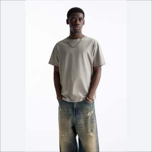 T-shirt pour homme en coton 100% grande taille pour l'été, style rétro délavé, 230 g/m², col rond, imprimé en relief, bleu ciel - Product Image 6