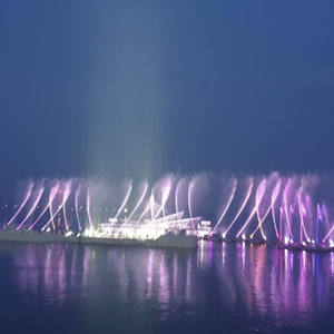 Fuente Musical Personalizada de Acero Inoxidable, Espectáculo de Agua con Láser, Fuente Seca, Agua Danzante, Luz LED Decorativa para Escenario - Product Image 1