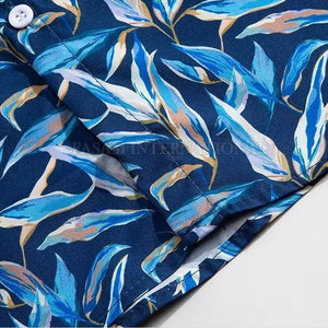 Conjunto de Camisa y Pantalones Cortos Hawaianos de Estilo Único y Resistente, Conjunto de Camisa y Pantalones Cortos Hawaianos de Primera Calidad - Product Image 4