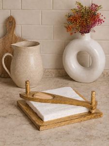 Wooden Tissue Holder Box for <b>Car</b> Kitchen Dining <b>Table</b> Restaurant Home Decor Rectangular Napkin Tissue Paper Organizer - Product Image 2