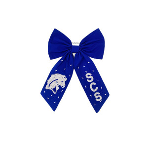 Mode pour le jour du match : Nœud en tissu de coton indien fait main, brodé, à sequins et perlé, avec motif queue d'alligator, pour un look apaisant - Product Image 1