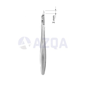 Pince à cuticules professionnelle à lame de 3 mm avec double ressort en acier inoxydable pour manucure et pédicure, éliminateur de peaux mortes - Product Image 2