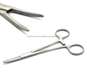 Spencer Wells ชุดเครื่องมือคีมสเตนเลสโลหะไทเทเนียมแบบแมนนวลสำหรับเย็บผิวหนังคีมหลอดเลือดแดงตรงหรือโค้ง - Product Image 2