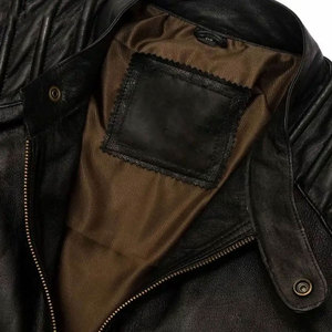 Latest Style High Quality Waterproof Breathable Winter <b>Leather</b> Bomber <b>Jackets</b> in Cheap Price High Street Style for Men - Product Image 5
