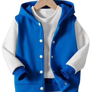 Boys' Casual Baseball Uniform Jacket Coat Autumn/Winter High School 100% Cotton Canvas Youngsters' Winter Outfit Classic Korean - Product Image 1