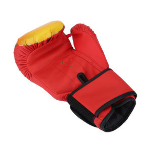 Guantes de Boxeo MMA Sanda de 2 Colores, Profesionales, Transpirables, de Cuero, con Correa de Muñeca Ajustable y Cierre de Gancho y Bucle, para Niños - Product Image 5