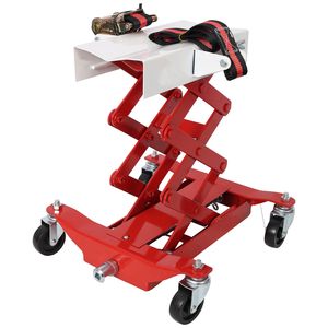 Sollevatore per Trasmissioni a Basso Sollevamento con Cinghia di Sicurezza in Nylon, Capacità 450 Libbre per Veicoli di Piccole Dimensioni, Serbatoi di Carburante e Trasmissioni - Product Image 1