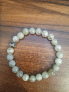 Bracelet classique en pierres naturelles, perles en forme de boule, quartz gris, bijoux unisexe, cadeau tendance, imitation perle, style mariage - Product Image 6