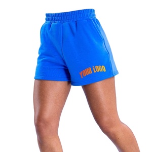 กางเกงกีฬาขาสั้นผ้าฟลีซเอวกลางขาสั้นสำหรับผู้หญิงกางเกงกีฬาลำลอง - Product Image 1