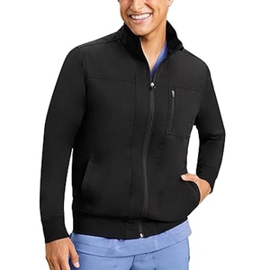 Chaqueta Médica con Cierre de Cremallera para Hombre, de Poliéster, Manga Larga, con Bolsillos Delanteros, Chaqueta de Alta Calidad para Hospital - Product Image 6
