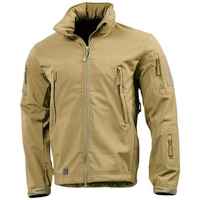 Veste Softshell Homme SPORTS CODE en Toile Enduite, Col Montant, Logo Avant, Fermeture Éclair Intégrale, Doublure Respirante, Hiver Décontracté, 220g, En Promotion