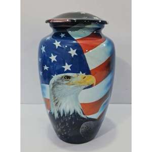 Grande urne funéraire noire de style américain, urnes artisanales, articles funéraires, centre de table, urnes funéraires à vendre - Product Image 5