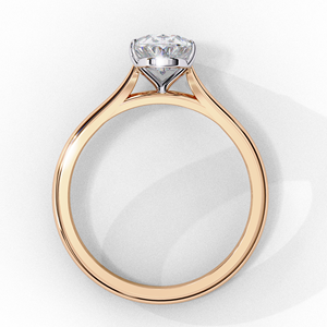 แหวนเพชรทรงรี 1.25 กะรัต เพชรเลี้ยงในห้องปฏิบัติการ ทองคำขาว 14K แหวนหมั้นเพชรเม็ดเดี่ยว E VVS รับรองโดย IGI - Product Image 2