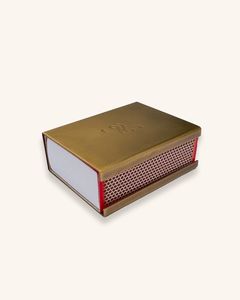 Cubierta de caja de cerillas de latón hecha a mano, funda decorativa para cerillas, seguro para cerillas - Product Image 4