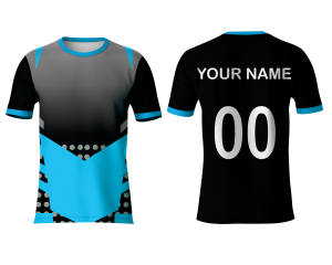 T-shirt décontracté en polyester tricoté léger (180g) pour impression couleur et motifs personnalisés par sublimation - Product Image 1